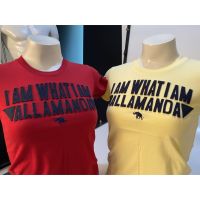 พร้อมส่ง F01 เสื้อยืด Allamanda คอกลมงานปัก I AM WHAT I AM