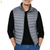 IUM Men S Lightweight Down Vest With Stand-Up Collar Casual Top For Autumn Winter Men S For Autumn Winter Lightweight With Stand-Up Collar Casual Top Down Vest