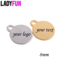 Cheap Price Stainless Steel Name Tag GOld Plating Custom Logo Cut Name Charm With Laserd or Engraved