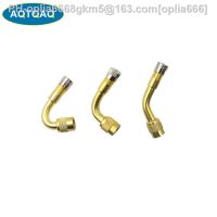 AQTQAQ 1PCs 45 Degree 90 Degree 135 Degree Angled Brass Universal Schrader Valve Stem Extension Adapter for Car Motorcycle Bike