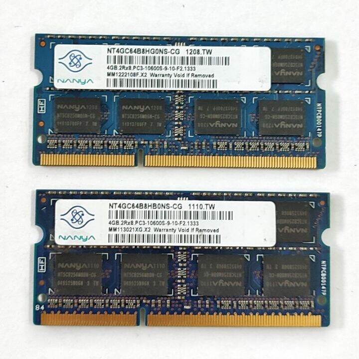 Nanya Rams Ddr3 4Gb 1333Mhz Lap Memory Ddr3 4Gb 2rx8 Pc3-10600s-9-10-F2