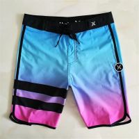 COD SDFERTREWWE hurley brand men summer beach shorts quick dry beach loose pants sea surf shorts swimsuits men