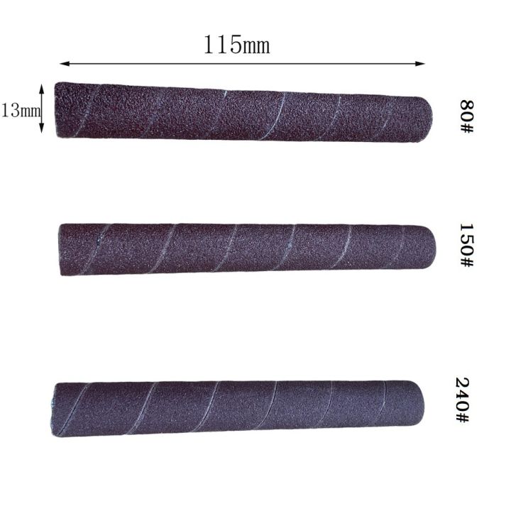 1ชิ้น4-5นิ้วกลองทรายขัดวงแขนขัดกลองกระดาษอุปกรณ์ขัดเล็บ80-150-240-สว่านกระดาษทราย