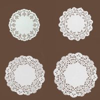 【hot】 Pcs Paper Doilies Cookies Placemat Food Coasters Wedding Birthday Supplies 4 Sizes