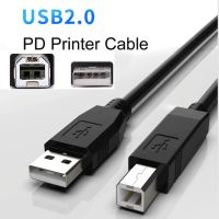 New Data Charging Cord 5Pin USB2.0 A Male To USB B Male Printer Cable Printer Cable Usb 2.0 Type Cable Copper Core for Printer Wires  Leads Adapters