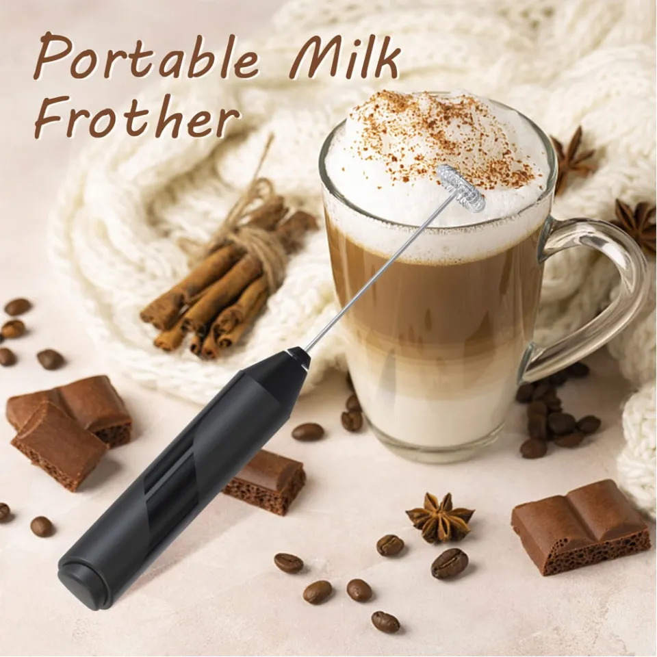 Electric Milk Foamer Aerolatte Handheld Stainless Steel Milk Foam Beater  Mini Blender Coffee Foam Milk Stirring