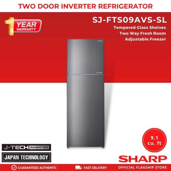 Sharp SJ-FTS09AVS-SL (258L) Two Door No Frost Inverter Refrigerator ...