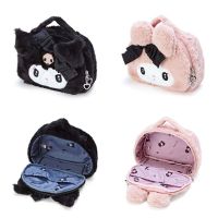 ผ้า CHEDAR Tas Kosmetik ตุ๊กตาเมโลดี้รูปการ์ตูน Boneka Mainan กระเป๋าเครื่องสำอาง Kuromi กระเป๋าลำลองผู้หญิงผู้หญิง