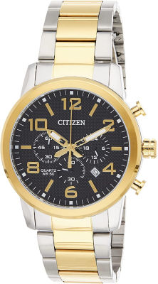 Citizen Quartz Mens Watch, Stainless Steel, Classic Two-Tone