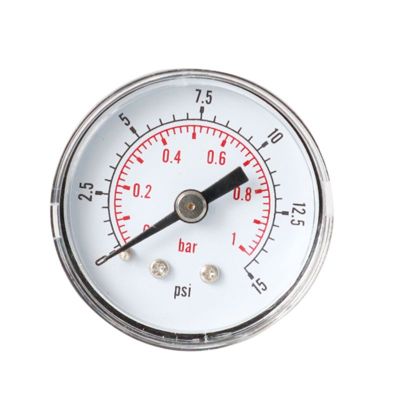 เกจวัดความดัน40มม. 1/8 BSPT ด้านหลัง15-300,บาร์15,30,60.100,160,300 PSI และบาร์สำหรับแก๊สน้ำน้ำมันเชื้อเพลิง
