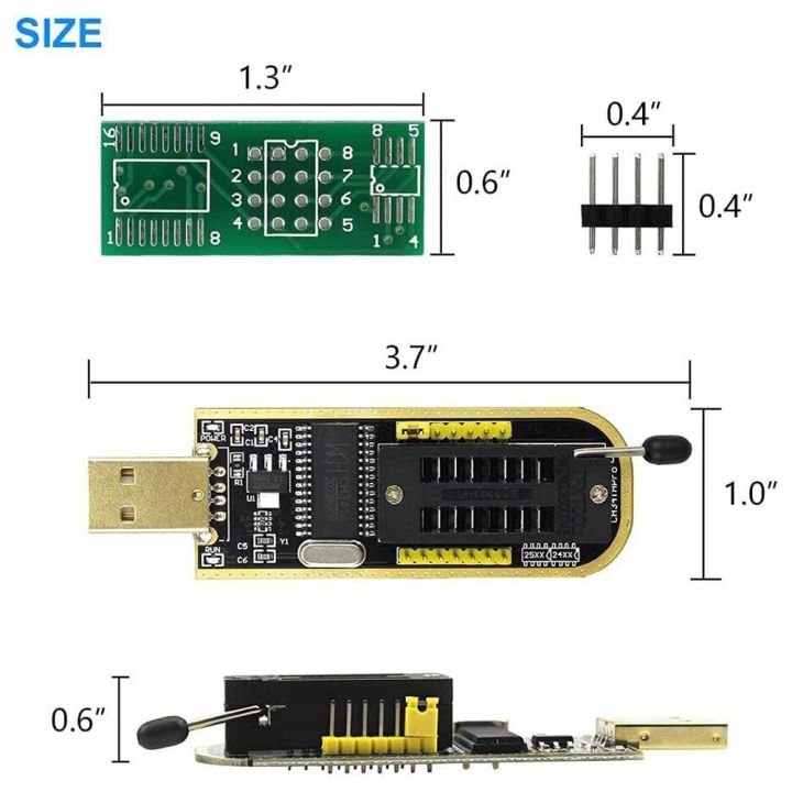 รังเครื่องมือโปรแกรมเมอร์-usb-แบบพกพา25-spi