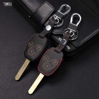 yonggax Latest high quality 100 leather car key case remote control For Honda CR-V Pilot for Honda Accord Civic 3 buttons protect shell