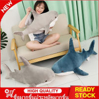 30/60/80 ซม. ขนาด Funny Soft Bite Shark Plush ของเล่นหมอน Appease Shark Plush พวงกุญแจเบาะของขวัญ Sleeping ตุ๊กตาของเล่น