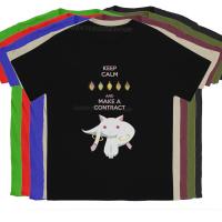 Puella Magi Madoka Magica Anime Newest T Shirt for Men Keep Calm Kyubey Edition Classic Camisas Basic T-shirts Christmas Gifts