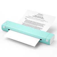 M08F Mini Homework Test Paper Inkless Office Portable A4 Thermal Error Printer Supports Thermal Paper 210/216MM Fax Paper Rolls