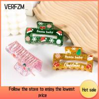 VERFZM SHOP 2pcs จัดแต่งทรงผม คลิปผมคริสต์มาส ไม่ลื่นหลุด น่ารักน่ารักๆ ที่หนีบผม อะไหล่สำหรับเปลี่ยน ต้นคริสมาสต์ คลิปหนีบผม