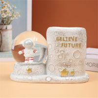 Glowing Crystal Ball Pen Holder Creative Furniture Pen Holder Astronaut Model Ornament Astronaut Hand Decoration