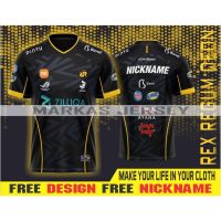 Jersey Clothes RRQ NEW 2023 MPL INDONESIA Carbile LEGENDS PUBG Car FREEFIRE AOV FREE NICKNAME FULLPRINTING