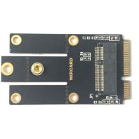 MNLXM สำหรับโน้ตบุ๊ค เอบีเอสเอบีเอส ไปยัง MINI MINI PCIE การ์ดเครือข่ายไร้สาย การเปลี่ยนถ่าย M2 NGFF คีย์ A + E พร้อมสกรูยึด M.2 NGFF WiFi ADAPTER การ์ดอะแดปเตอร์ M.2ไปยัง MINI PCIE M.2 NGFF WiFi ADAPTER