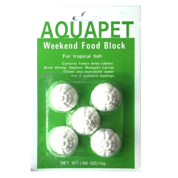 Aquapet Holiday Food Block for Tropical Fish 5 Small Tablets Lazada