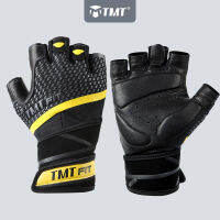 【CW】 TMT ถุงมือหนังแกะ Fitness Gym ยกน้ำหนักยกน้ำหนัก Crossfit Breathable กีฬาการฝึกอบรมการออกกำลังกายดัมเบลล์รถจักรยานยนต์ผู้ชาย 1 1 1 1