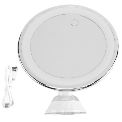 Makeup Mirror 10X Magnify with Lights and Suction Cups&amp;Easy Install 360 Swivel Dual-Use Rechargeable/Battery