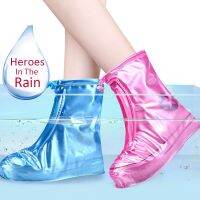 【CW】 r2023 New Zippe Shoes Covers Reusable Shoe Pink Washable Men Rainproof