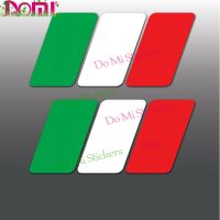 2x Italian Flag Italy Stripe Car Window Bumper Motocross Racing Laptop Helmet Trunk Vinyl Decal Stickers Bumper Stickers Decals  Magnets