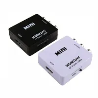 ความเร็วสูง HDMI อะแดปเตอร์เอวีอาร์ซีเอตัวแปลง HDMI RCA AV CVSB LR คอมโพสิตวิดีโอ AV Scaler Converter สำหรับพีซี HDTV โปรเจคเตอร์