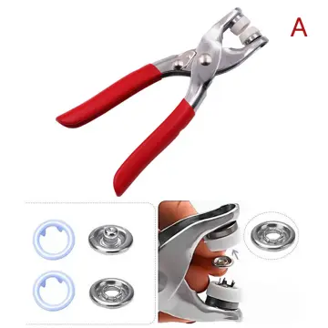 Fastener Snap Pliers For 9.5mm Button Snap Craft Buttons Press Fixing Tool  + 100Pcs Ring Snap Clothes Crafting Tool