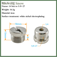 Blowing 1/4นิ้วถึง3/8ไมโครโฟนขาตั้งแปลงสกรูอุปกรณ์เสริมสำหรับขาตั้งกล้องไมโครโฟนขาตั้งอะแดปเตอร์ MIC Thread ADAPTER