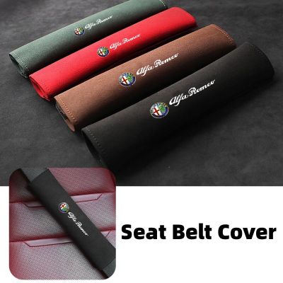 Car Seat Belt Shoulder Cover Auto Protection Soft Interior Accessories For Alfa Romeo Giulietta GT 159 147 156 Mito Brera Giulia Spider F1