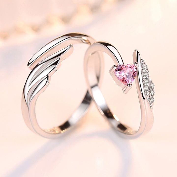 ready-stock-2pcs-couple-rings-gift-s925-silver-man-men-and-woman-women-lover-ring-cincin