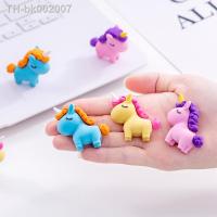 ﺴ☫❇ 1 PCS Cute Kawaii Unicorn Eraser Children Erasers for Kids Gift Novelty Creative Pencil Rubber Student School Office Supplies