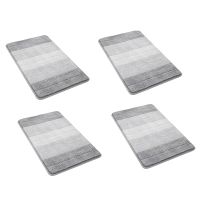 4X Non Slip Bathroom Rug - Quick-Drying Microfibre Shower Mat for Bathroom - Absorbent Bath Mat &amp; Floor Rug for Shower-A