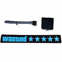 1 Set 5Stars Wanted Car Window Stickers Windshield Car Stickers for JDM Glow Panel Decoration Accessories