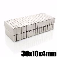 2/5/10PCS 30x10x4 block Powerful N35 Magnets 30mmX10mm Super Sheet Permanent Magnetic 30x10x4 mm Strong Neodymium Magnet 30x10x4