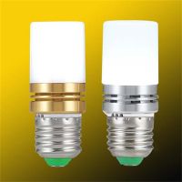 【boloni HHG】โคมไฟระย้า E27 E14โคมไฟ LED ข้าวโพด,หลอดเทียน Led 12W 16W 220V โคมไฟระย้าสีทองสีเงินอบอุ่น/เย็นสีขาวตกแต่งบ้าน