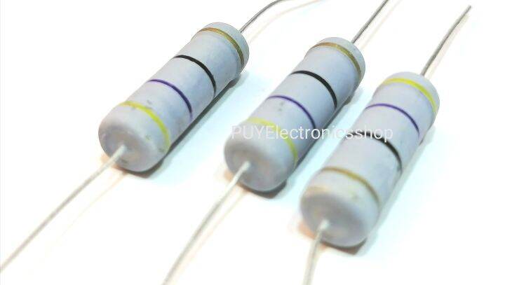 5w-47r-ตัวต้านท้าน-คาร์บอน-1ชุด2ตัว-metal-film-resistor-อุปกรณ์งานอิเล็กทรอนิคทั่วไป-งานเครื่องเสียง-เครื่องเชื่อม-จัดส่งรวดเร็ว