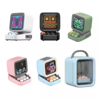 [สินค้าใหม่]แท้%พร้อมส่ง Divoom Ditoo Retro Pixel Art ลำโพงบลูทูธแบบพกพานาฬิกาปลุก DIY LED โดย APP อิเล็กทรอนิกส์ของขวัญตกแต่งบ้าน