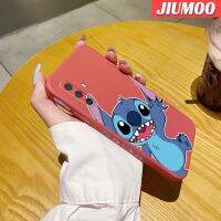 เคส JIUMOO สำหรับ Vivo X30 Pro เคสป้องกันการกระแทกเคสขอบสี่เหลี่ยมด้านข้างบางเคสมือถือนิ่มลายการ์ตูนดีไซน์ใหม่ตะเข็บซน