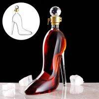 375ml High-heeled Shoes Shape Whisky Decanter Luxurious Glass Merlot   Bottle Women Gift Bar Wine Tools