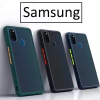 [ส่งจากไทย] เคสกันกระแทก ปุ่มสีผิวด้าน ทุกรุ่น Case Samsung A02 / A51 / A31 / A71 / A10s / A20s / A30s / A50s / A10 / A20 / A30 / A50 / A01 / A11 / M11 เคสซัมซุง เคสใส เคสขอบสี