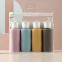 Plastic Dispenser Bottle Travel Portable 60ml Tube Squeeze Shampoo Body Wash Cosmetic Empty Container Refillable Bottles Travel Size Bottles Container