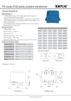 YHDC พลังงาน12VA อินพุต230โวลต์เอาท์พุท12โวลต์ Encapsulated หม้อแปลง PCB เชื่อมหม้อแปลงแยก