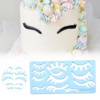 1PC Cake Mold Unicorn Eyelashes Mould Fondant Cake Chocolate Decorating Tool Acrylic Cutting Die DIY Baking Accessories Bread  Cake Cookie Accessories