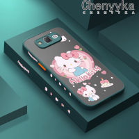 Chenyyka เคสโทรศัพท์ปลอกสำหรับ Samsung Galaxy J7 2015 J7 Core J7 J700ชั้นหนึ่งลายการ์ตูนน่ารัก Hello Kitty บางเคสแข็งกันแรงกระแทกนิ่มขอบเคสป้องกันเลนส์กล้องคลุมทั้งหมดปลอกซิลิโคน