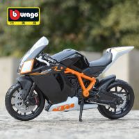 โมเดลมอเตอร์ไซค์ โมเดลรถจักรยานยนต์ KTM 1190 RC8 R สเกล 1:18