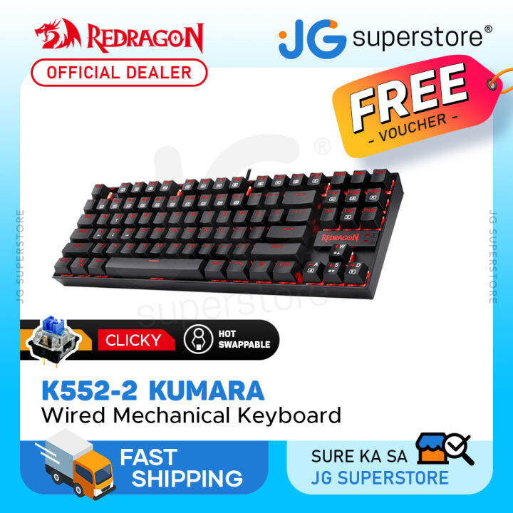 Redragon K5522 Kumara 87 Keys Compact USB Wired TKL Tenkeyless