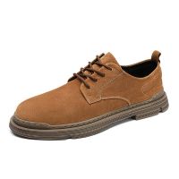 Mens Shoes Casual Leather Suede Shoes Men Fashion Business Oxfords Man Moccasin Leisure Walk Comfy Driving Shoe Male